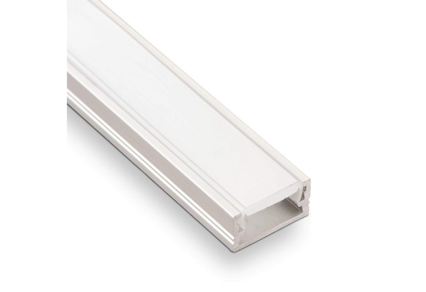 SO-TECH® LED-Stripe-Profil LED-Aluprofil Länge 2m Profil mit opaler Abdeckung von SO-TECH®