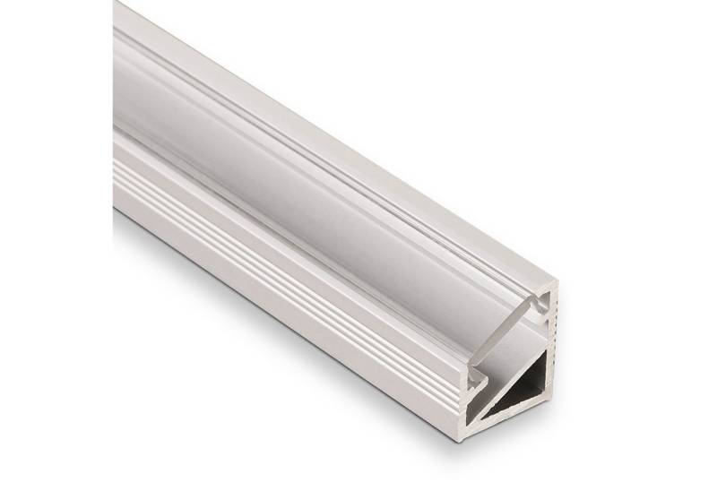 SO-TECH® LED-Stripe-Profil 10 Stück LED-Aluprofil 44 oder 55, Länge je 2 m, Profil-66 Eckprofil Alu klare Abdeckung 2000x14,5x16,5 mm von SO-TECH®
