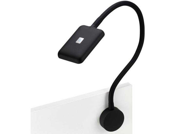 SO-TECH® LED Unterbauleuchte LED Bett- und Leseleuchte mit flexiblem Leuchtenarm & Touch, schwarz von SO-TECH®