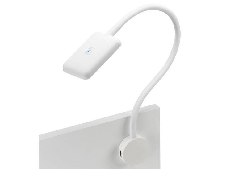 SO-TECH® LED Unterbauleuchte JUNKER Lighting LED Bettleuchte / Leseleuchte FIORE, mit flexiblem Leuchtenarm, 2x USB Anschlüssen und Touchsensor von SO-TECH®