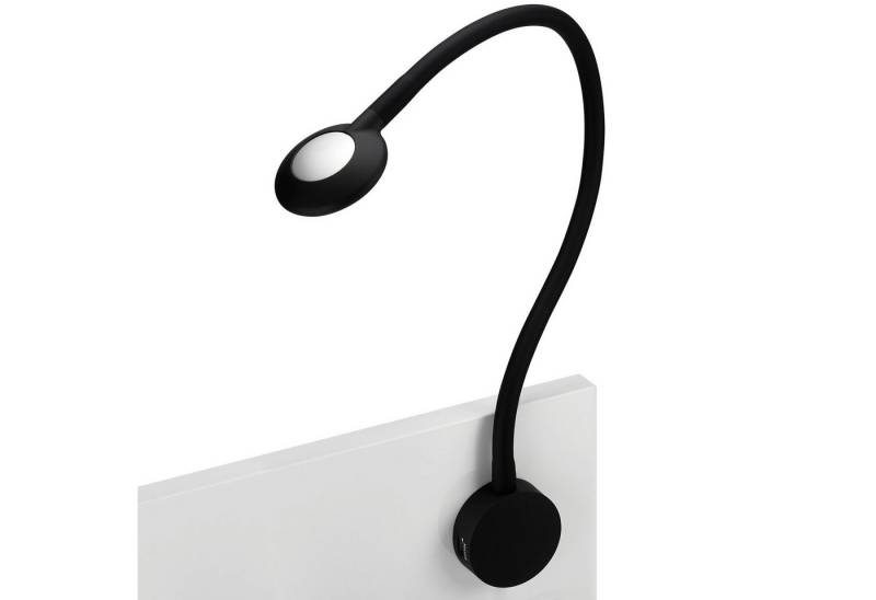 SO-TECH® LED Unterbauleuchte JUNKER Lighting LED Bettleuchte / Leseleuchte LUCE, mit flexiblem Leuchtenarm und Touchsensor (optional: 2x USB) von SO-TECH®