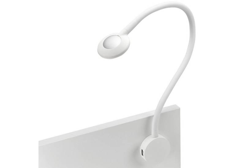 SO-TECH® LED Unterbauleuchte JUNKER Lighting LED Bettleuchte / Leseleuchte LUCE, mit flexiblem Leuchtenarm und Touchsensor (optional: 2x USB) von SO-TECH®