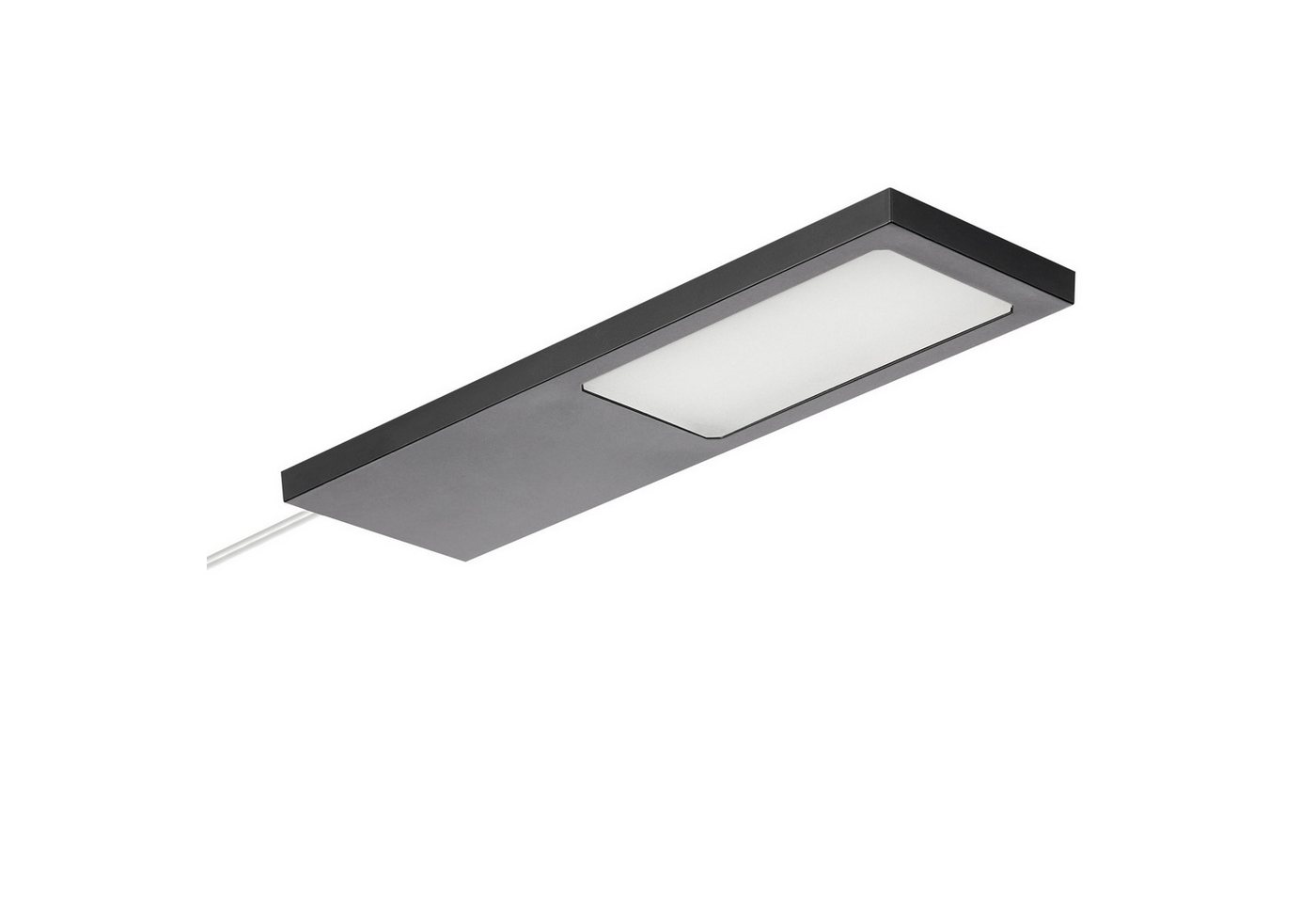 SO-TECH® LED Unterbauleuchte LED Möbelleuchte GIULIA II, stufenlos dimmbar, LED fest integriert, Neutralweiß, 1er Set neutralweiß ohne Sensor inkl. 33W Trafo, schwarz von SO-TECH®