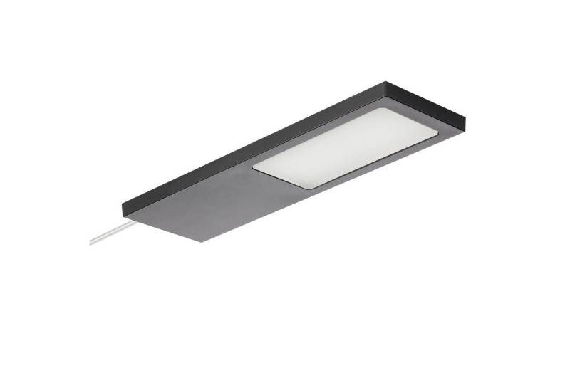 SO-TECH® LED Unterbauleuchte LED Möbelleuchte GIULIA II, stufenlos dimmbar, LED fest integriert, Neutralweiß, 1er Set neutralweiß ohne Sensor inkl. 33W Trafo, schwarz von SO-TECH®