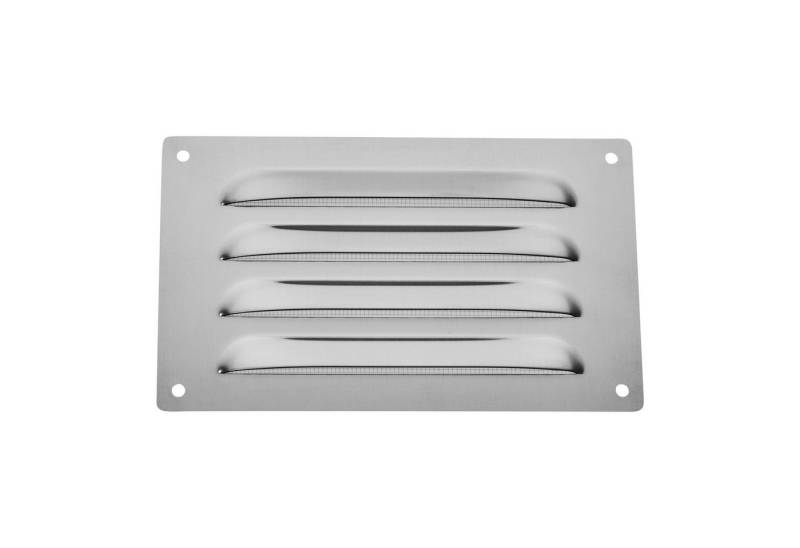 SO-TECH® Lüftungsgitter Belüftungsgitter Edelstahl SS304 mit Insektenschutz (1 St), 165 x 100 mm gebürstet aufschraubbar von SO-TECH®