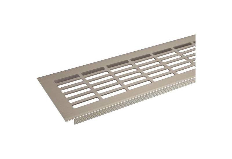 SO-TECH® Lüftungsgitter Lochblech Lochgitter Stegblech (1 St), Edelstahloptik, 480 x 81 mm von SO-TECH®