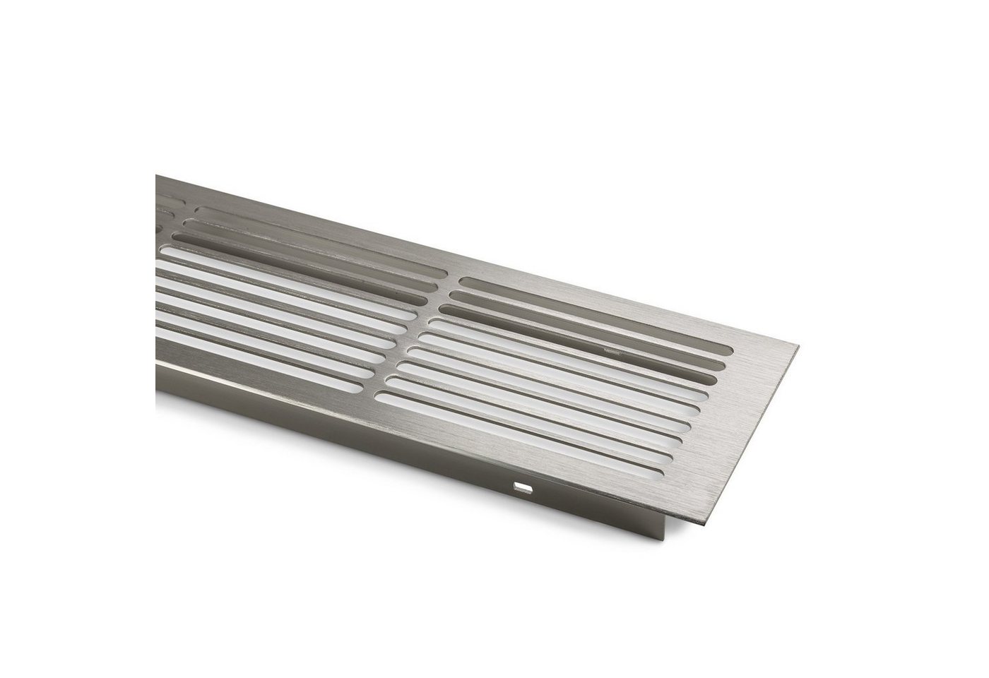 SO-TECH® Lüftungsgitter Lüftungsgitter Schlitzlochung Aluminium 500 x 86 mm (2 St) von SO-TECH®