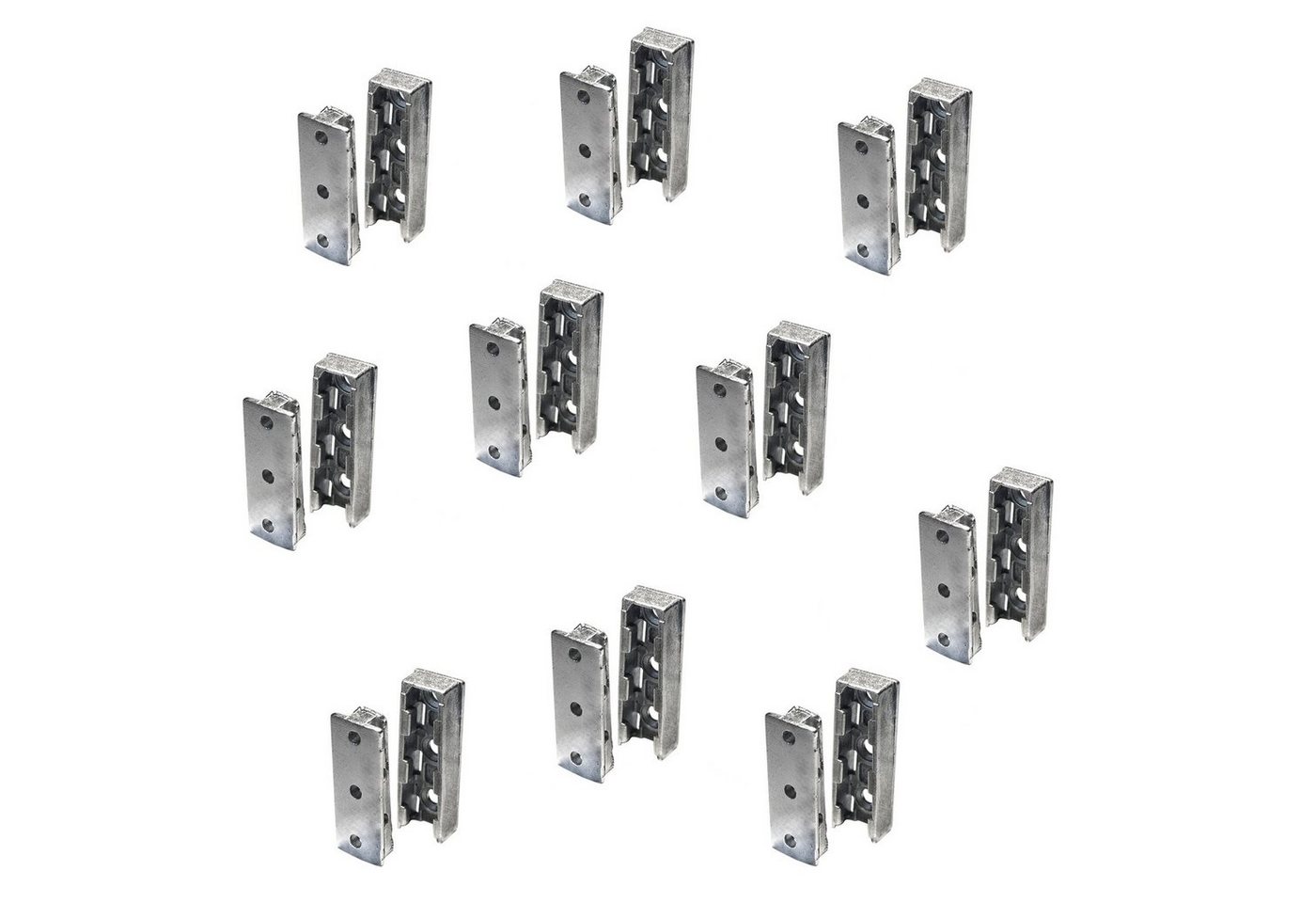 SO-TECH® Möbelbeschlag Möbelverbinder verdeckt Bettverbinder SOLID Korpusverbinder (25 St), 25er Set, aus Metall, Tragkraft bis 250 kg von SO-TECH®