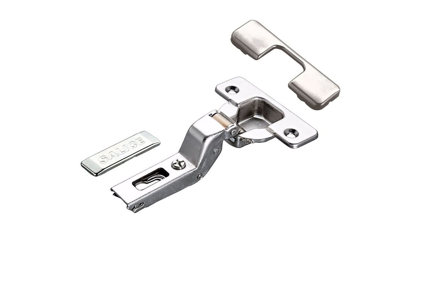 Salice Möbelbeschlag 2 Stück Salice Topfband Serie 200 S200 110° (2 St), Bohrbild T45 Nickel matt MPL EXZ H6 Schrankscharnier von Salice