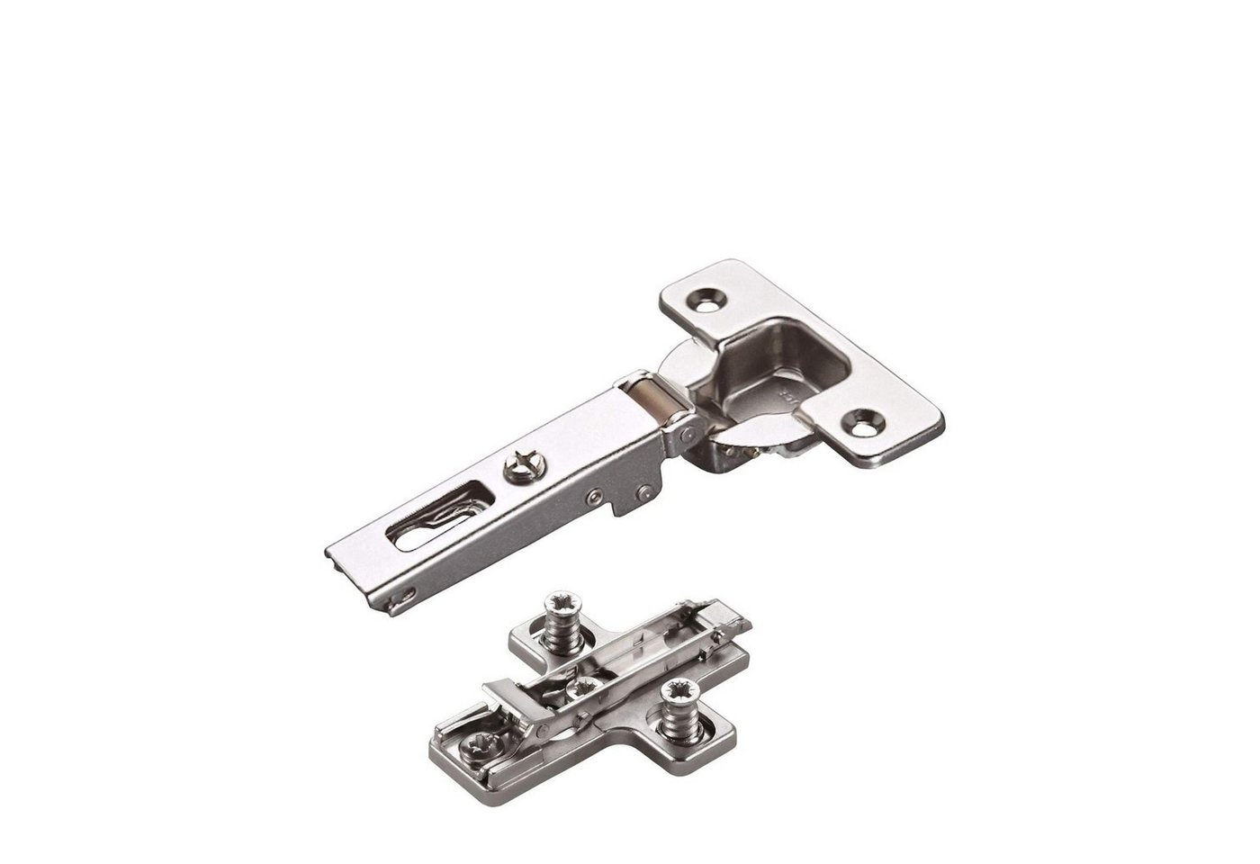 Salice Möbelbeschlag 2 Stück Salice Topfband Serie 200 S200 110° (2 St), Bohrbild T45 Nickel matt MPL EXZ H6 Schrankscharnier von Salice