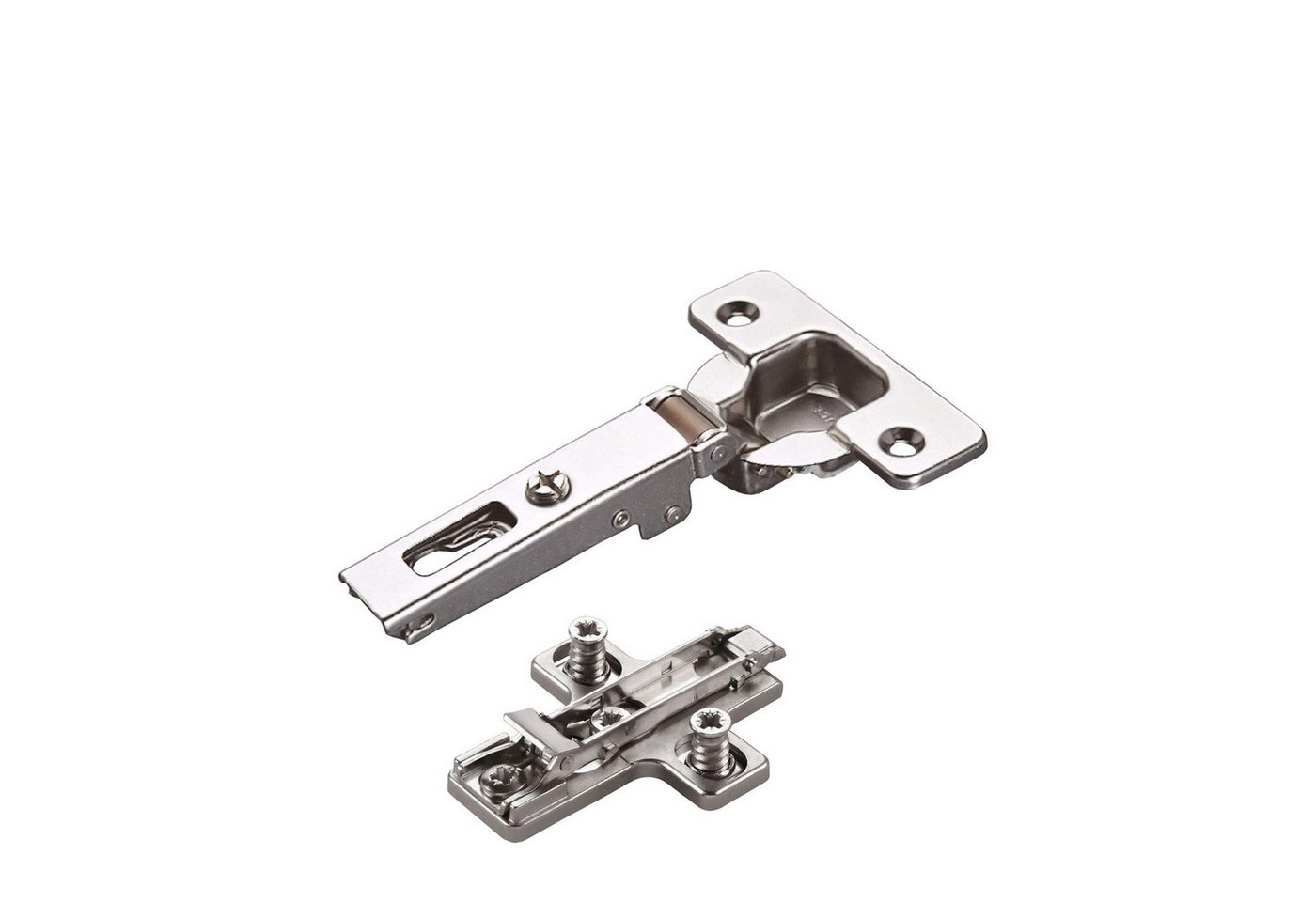 Salice Möbelbeschlag 2 Stück Salice Topfband Serie 200 S200 110° (2 St), Bohrbild T52 Nickel matt MPL EXZ H3 Schrankscharnier von Salice