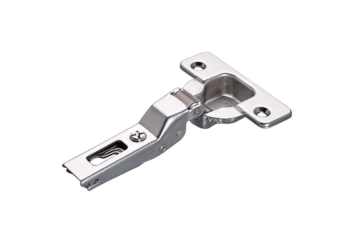Salice Möbelbeschlag 2 Stück Salice Topfband Serie 200 S200 110° (2 St), Bohrbild T52 Nickel matt MPL Langloch H6 Schrankscharnier von Salice