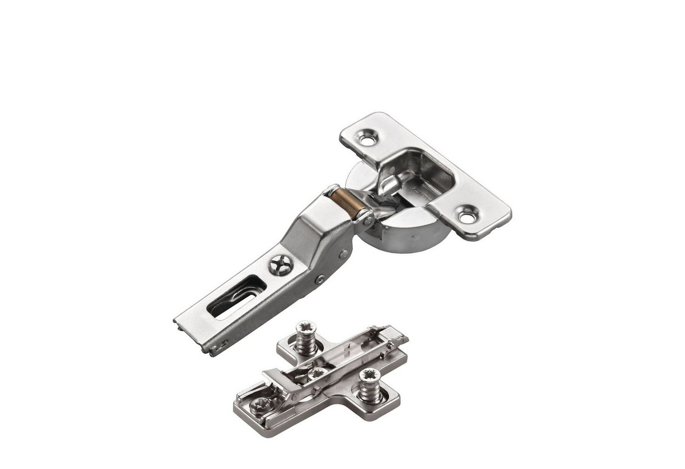 Salice Möbelbeschlag 2 x Salice Topfband S700 110° Bohrbild T45 Nickel matt MPL EXZ H6 (2 St) von Salice