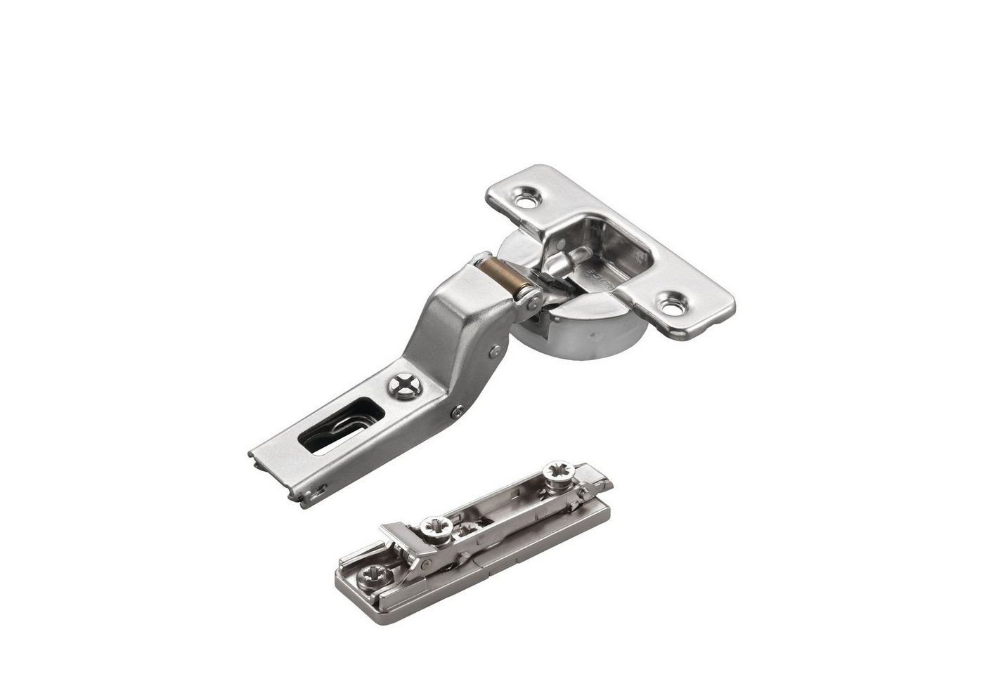 Salice Möbelbeschlag 2 x Salice Topfband S700 110° Bohrbild T45 Nickel matt MPL Linear H6 (2 St) von Salice