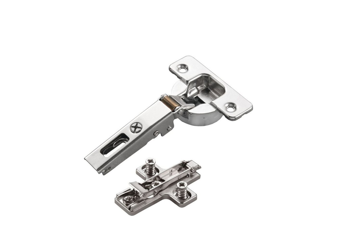 Salice Möbelbeschlag 2 x Salice Topfband S700 110° Bohrbild T52 Nickel matt MPL EXZ H3 (2 St) von Salice