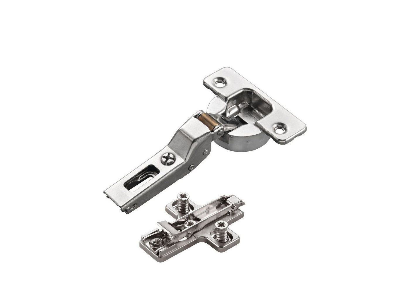 Salice Möbelbeschlag 2 x Salice Topfband S700 110° Bohrbild T52 Nickel matt MPL EXZ H6 (2 St) von Salice