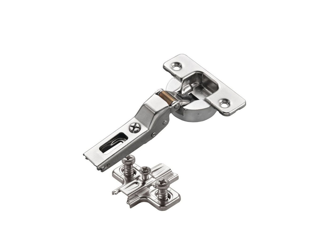 Salice Möbelbeschlag 2 x Salice Topfband S700 110° Bohrbild T52 Nickel matt MPL Langl. H3 (2 St) von Salice