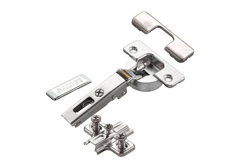 Salice Möbelbeschlag 2 x Salice Topfband S700 110° Bohrbild T52 Nickel matt MPL Langl. H6 (2 St) von Salice