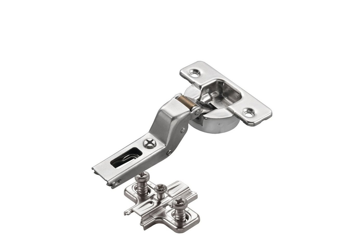 Salice Möbelbeschlag 2 x Salice Topfband S700 110° Bohrbild T52 Nickel matt MPL Langl. H6 (2 St) von Salice