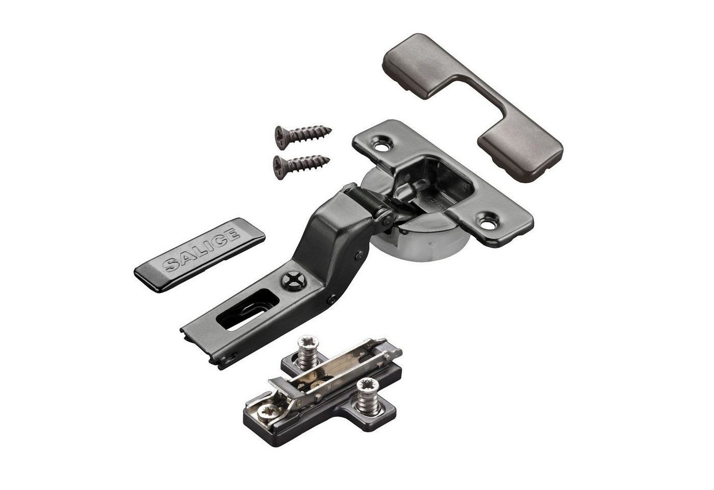 Salice Möbelbeschlag 2 x Salice Topfband S700 110° T48 Titanium anthrazit MPL EXZ H6 (2 St) von Salice