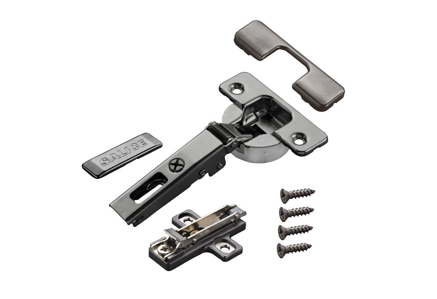 Salice Möbelbeschlag 2 x Salice Topfband S700 110° T48 Titanium anthrazit MPL Langl. H3 (2 St) von Salice