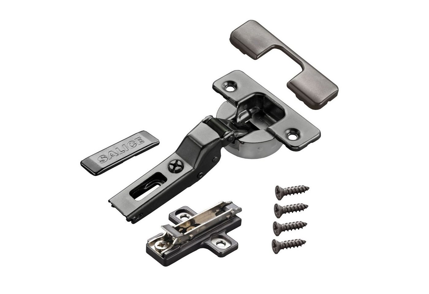 Salice Möbelbeschlag 2 x Salice Topfband S700 110° T48 Titanium anthrazit MPL Langl. H3 (2 St) von Salice