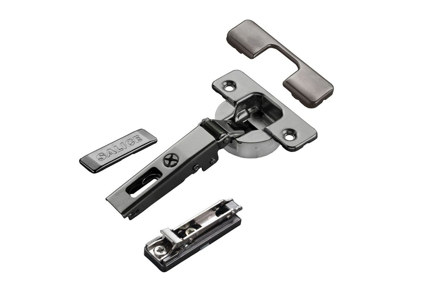 Salice Möbelbeschlag 2 x Salice Topfband S700 110° T48 Titanium anthrazit MPL Linear H3 (2 St) von Salice