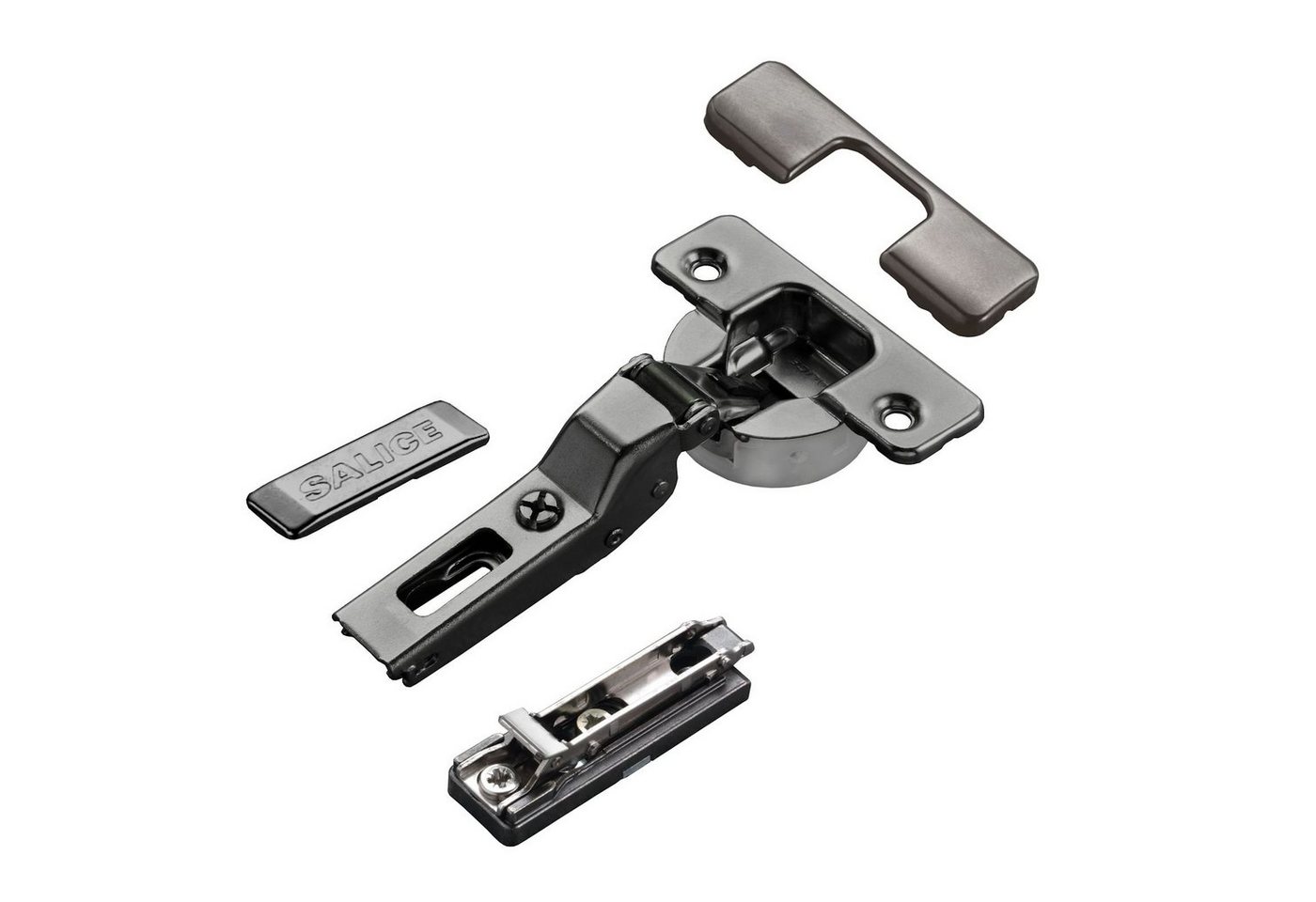 Salice Möbelbeschlag 2 x Salice Topfband S700 110° T48 Titanium anthrazit MPL Linear H3 (2 St) von Salice
