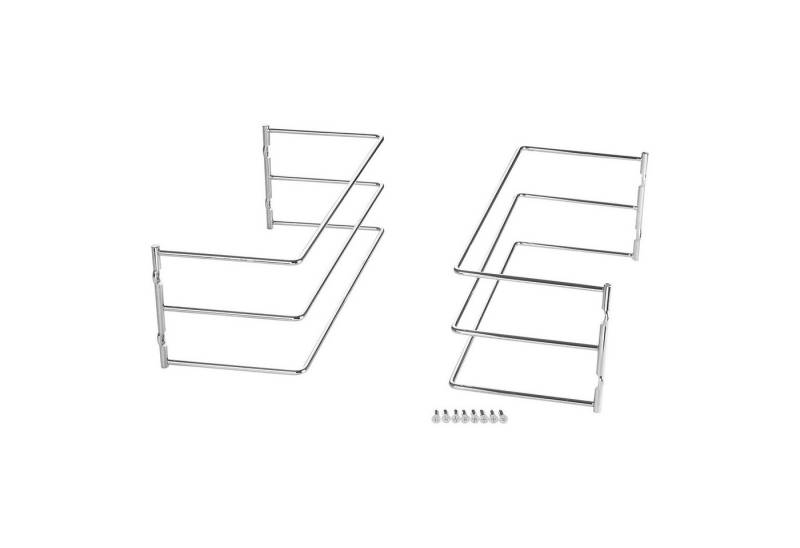 SO-TECH® Möbelbeschlag Backblechhalter zum Einbau in 60 cm breiten Küchenschrank, für 3 Backbleche 364 x 140 x 125 mm chrom poliert von SO-TECH®