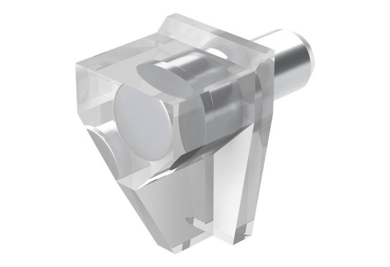 SO-TECH® Möbelbeschlag Fach-Bodenträger Regalstifte Stiftdurchmesser 3 oder 5 mm (50 St), Fachbodenträger D5 transparent für Holz- oder Glasböden von SO-TECH®