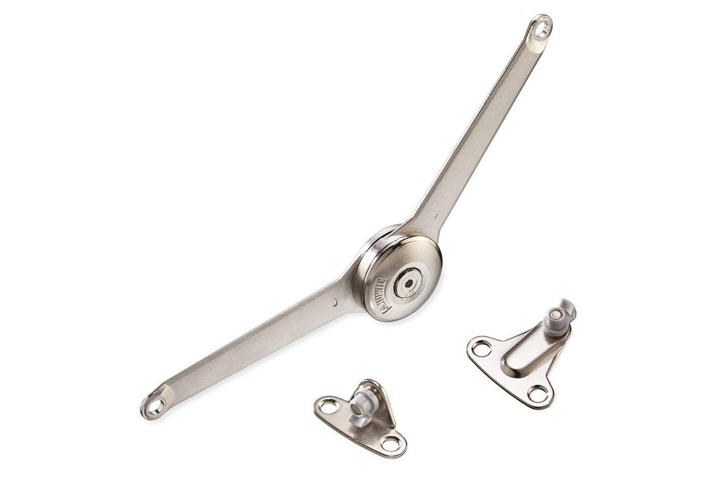Kesseböhmer Möbelbeschlag Duo Forte Klappenstütze einstellbar 75 - 110° (1 St), für Klappenhöhe: 200 - 700 mm Klappenbeschlag von Kesseböhmer