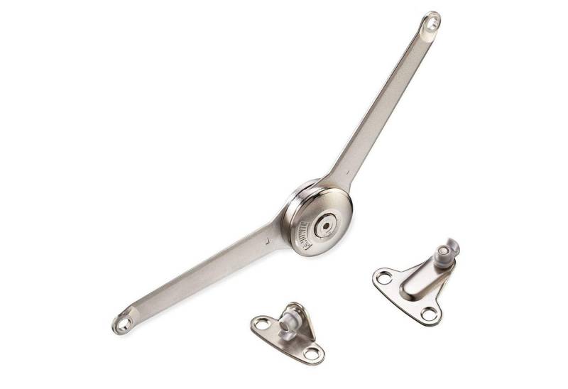 Kesseböhmer Möbelbeschlag Duo Forte Klappenstütze einstellbar 75 - 110° (1 St), für Klappenhöhe: 200 - 700 mm Klappenbeschlag von Kesseböhmer