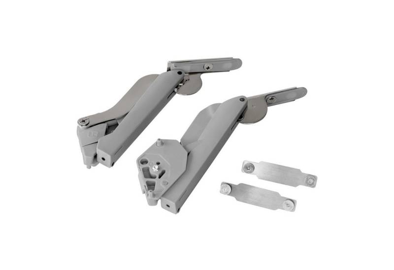 Kesseböhmer Möbelbeschlag Klappenbeschlag FREEspace für Klappenhöhe 225 - 650 mm (1 St), Typ D, grau für Klappengewicht von 2,2 bis 9,3 kg von Kesseböhmer