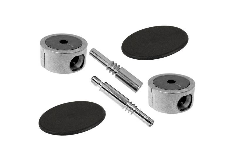 SO-TECH® Möbelbeschlag Plattenverbinder FUERTE für Holz- und Möbelkonstruktionen, Metall, Tiefe 64 mm, mit schwarzer Kunststoffabdeckung von SO-TECH®