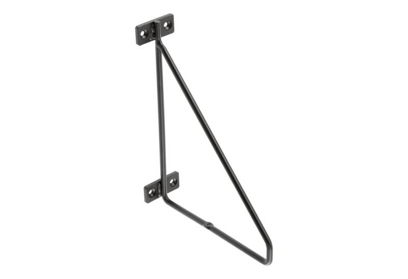 SO-TECH® Wandregalhalter Regalkonsole RK11 schwarz Stahl Regalwinkel für Holzplatten, 1-tlg., Tragkraft je Paar: 20 kg von SO-TECH®