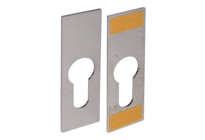 SO-TECH® Möbelbeschlag Schlossrosette Möbelschloss-Rosette für PZ-Schloss (1 St), rechteckig 76 x 25 mm, zum Kleben von SO-TECH®