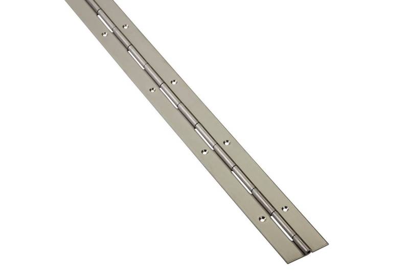 SO-TECH® Möbelbeschlag Stangenscharnier 1000 mm Edelstahl matt, 1000 x 40 x 1,5 mm von SO-TECH®