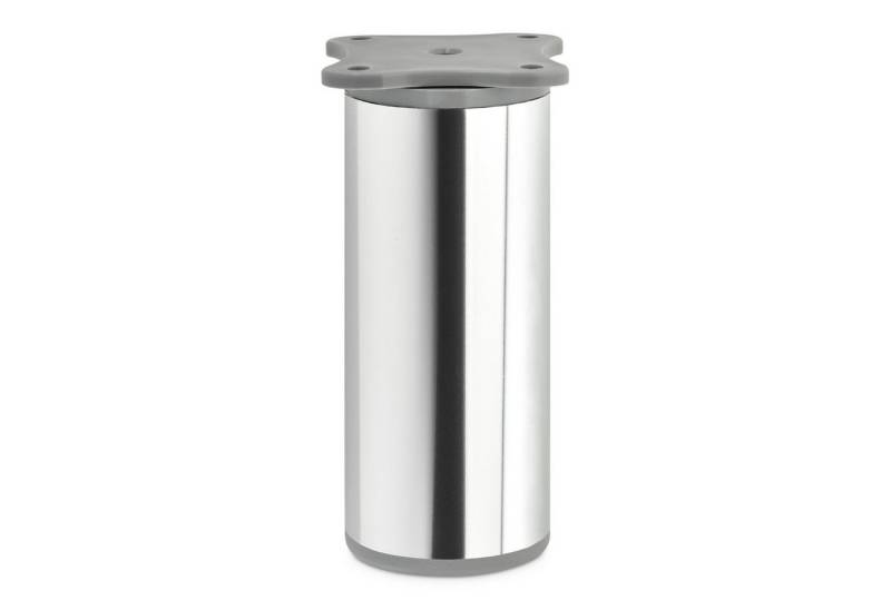 SO-TECH® Möbelfuß 4 Stück Echo 100 mm (10 mm) Ø 40 mm Chrom poliert, höhenverstellbare Möbelbeine aus Aluminium von SO-TECH®