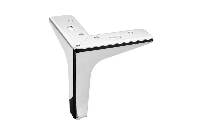 SO-TECH® Möbelfuß VICTOR, Stahl mit Bodengleiter, 135 x 135 x 40 mm, (1-St), Höhe 130 mm, Chrom poliert von SO-TECH®