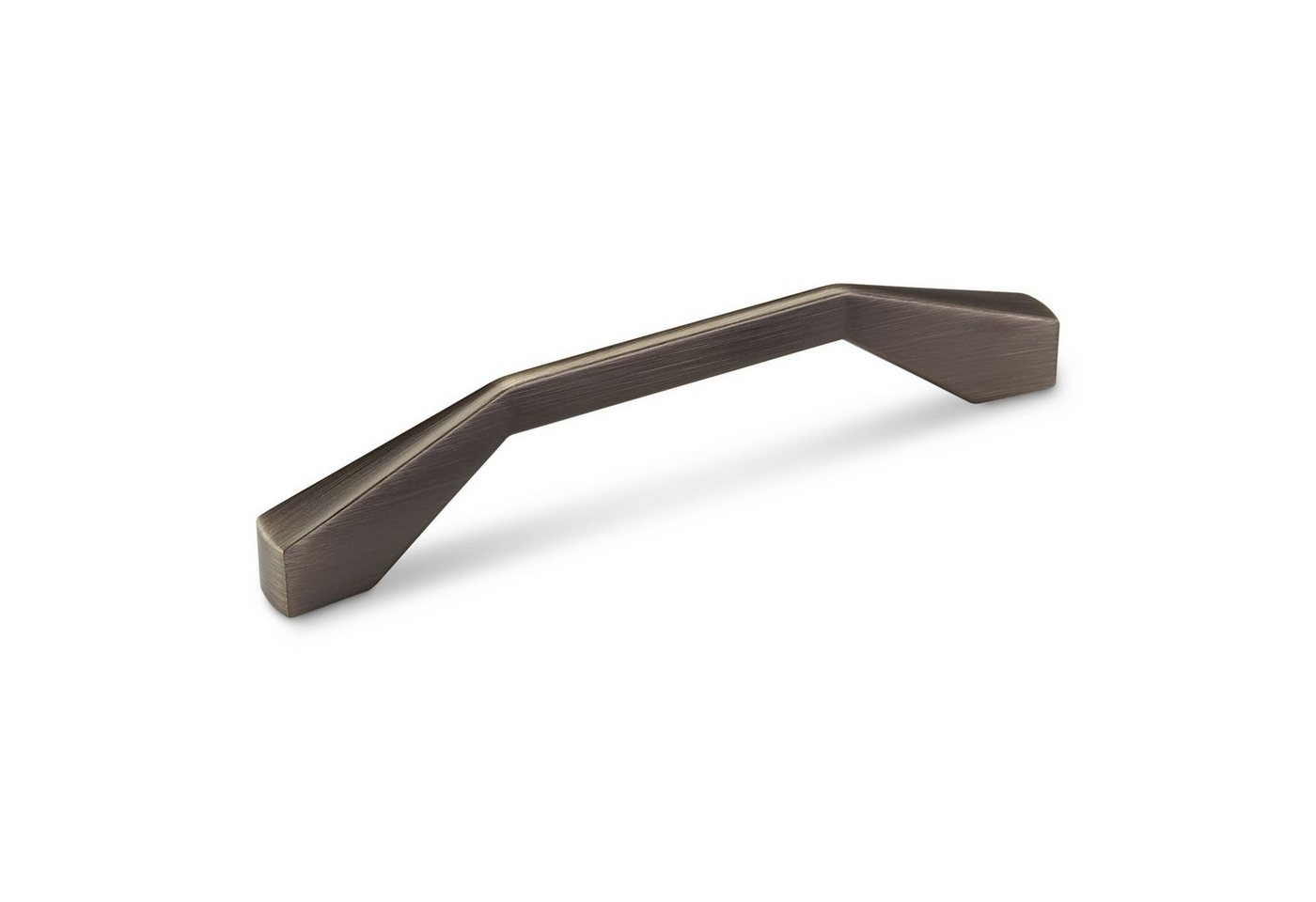 Salice Möbelgriff Edelstahloptik dunkel Bügelgriff SW79 BA 128 mm, Griff Schrankgriff Schubladengriff - incl. Schrauben von Salice