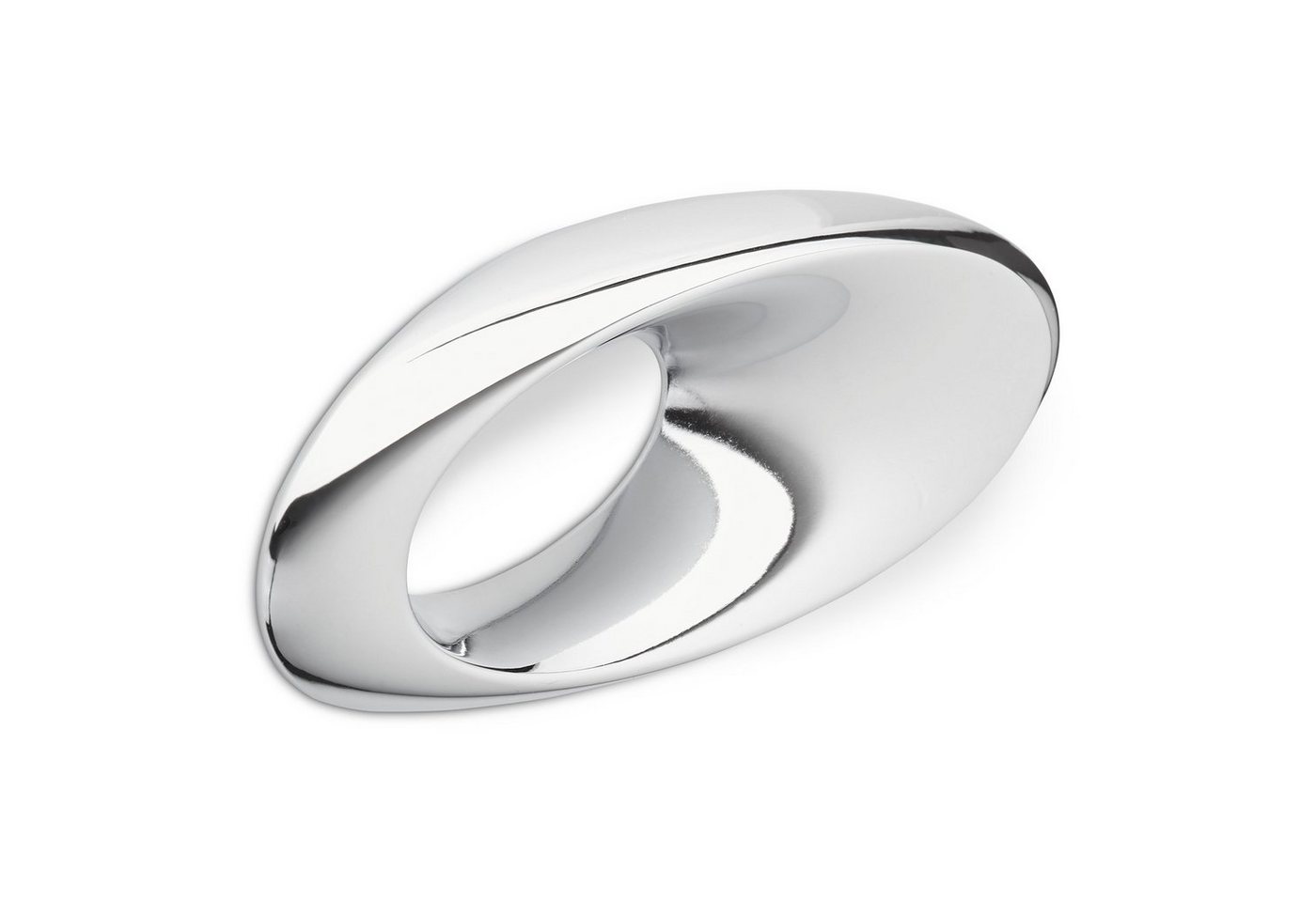 Salice Möbelgriff SW63 BA 32 mm Chrom poliert Designgriff oval, Griff Schrankgriff Schubladengriff - incl. Schrauben von Salice