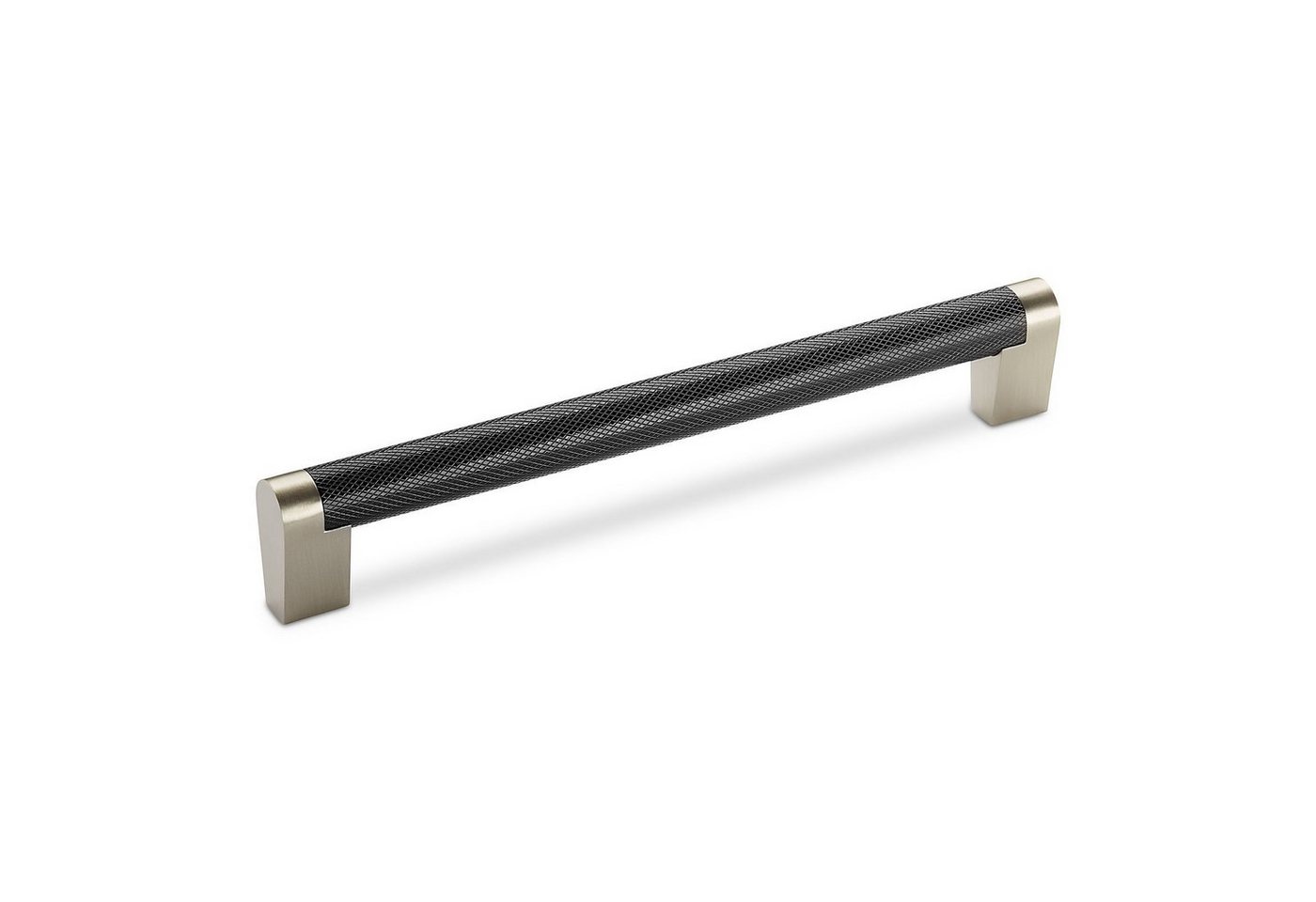 SO-TECH® Möbelgriff Bügelgriff GRATE Edelstahl gerändelt BA 192 - 320 mm - incl. Schrauben, Griff Schrankgriff Schubladengriff - incl. Schrauben von SO-TECH®