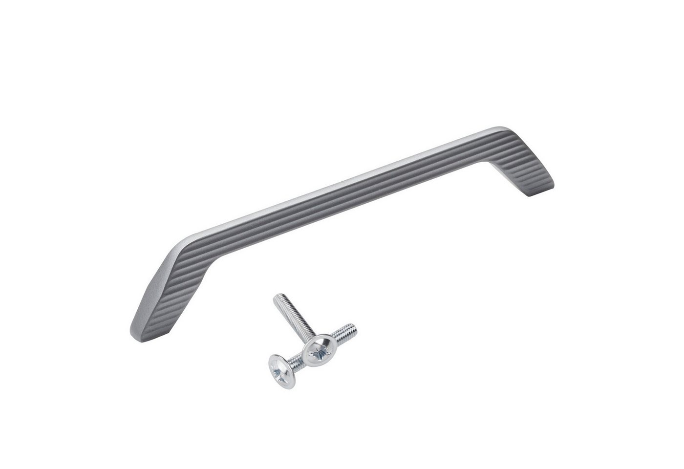 SO-TECH® Möbelgriff Bügelgriff PLANE Bohrlochabstand (BA) 160 mm anthrazit inkl. Schrauben (Spar-Set, 10-St), Schrankgriff Kommodengriff Zinkdruckguss von SO-TECH®