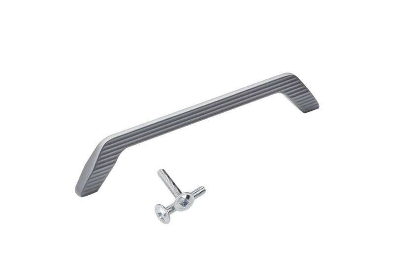 SO-TECH® Möbelgriff Bügelgriff PLANE Bohrlochabstand (BA) 160 mm anthrazit inkl. Schrauben (Spar-Set, 10-St), Schrankgriff Kommodengriff Zinkdruckguss von SO-TECH®