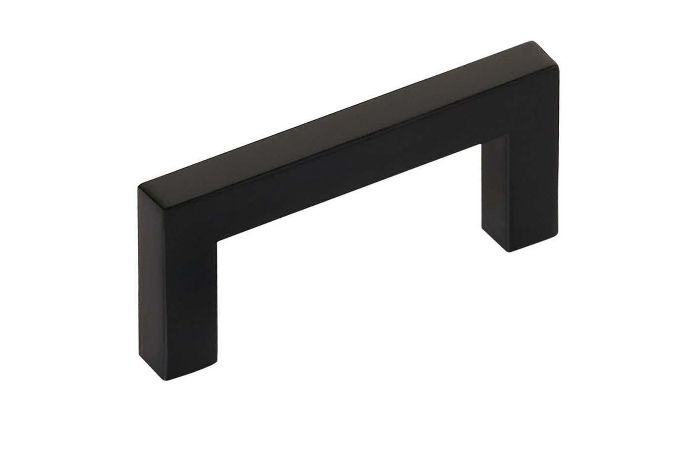 SO-TECH® Möbelgriff E8 echt Edelstahl Profil eckig Stangengriff, inkl. Schrauben (1-St), Stangengriff Edelstahl SS201, schwarz matt, BA 64 mm von SO-TECH®