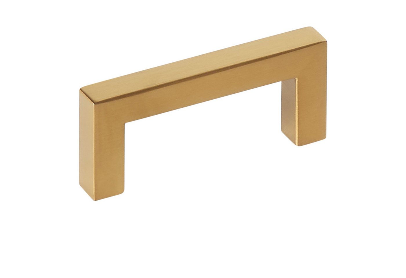 SO-TECH® Möbelgriff Stangengriff E8, aus echt Edelstahl, Profil eckig 10x10 mm (Spar-Set, 10-St), goldfarbig, Bohrlochabstand 64 mm, 10 Stück, mit Schrauben von SO-TECH®