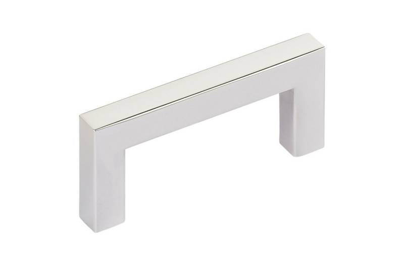 SO-TECH® Möbelgriff Stangengriff E8, aus echt Edelstahl, Profil eckig 10x10 mm (Spar-Set, 10-St), glänzend, Bohrlochabstand 64 mm, 10 St. mit Schrauben von SO-TECH®