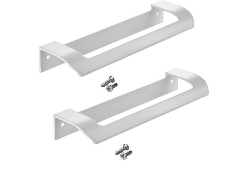 SO-TECH® Möbelgriff LYS Bohrlochabstand (BA) 160 mm Schrankgriff Schubladengriff (Spar-Set, 2-St), Griff passend für Schiebe- oder Falttüren, Weiß matt von SO-TECH®