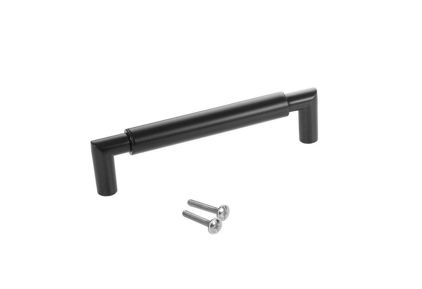 SO-TECH® Möbelgriff Stangengriff E9 echt Edelstahl Ø 16 mm BA 128 - 640 mm (1-St), Bohrlochabstand (BA) 128 mm, schwarz matt, inkl. Schrauben von SO-TECH®