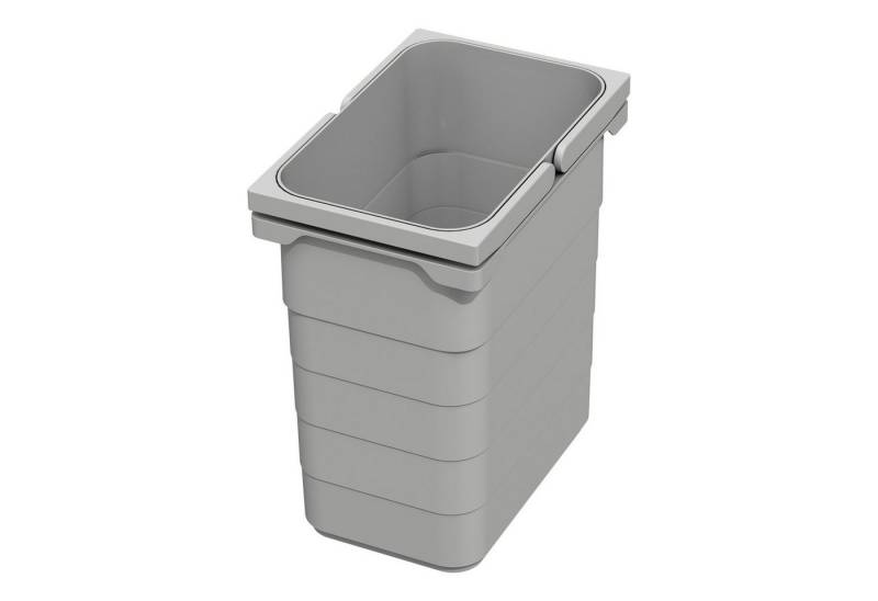 SO-TECH® Mülleimer eins2vier Abfallsammler Höhe: 250 mm, Volumen 7 Liter 230 x 153 mm alugrau 5076 von SO-TECH®